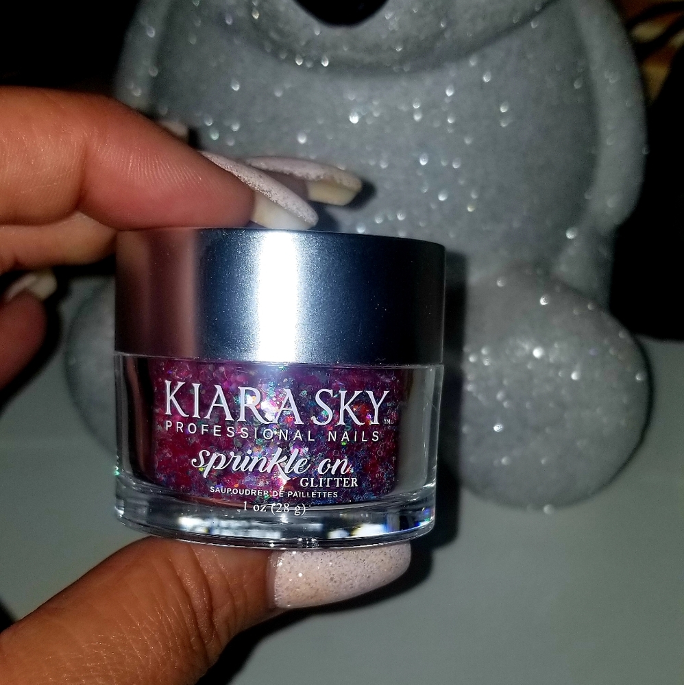 Kiara Sky glitter dip powder